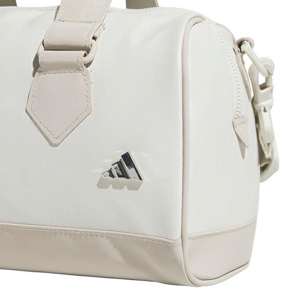 アディダス 2026年春夏モデル ユニセックス  adidas 合成皮革 メタルロゴ ミニボストンバッグ  ko291  【26SS】の画像