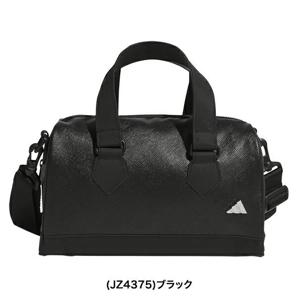 アディダス 2026年春夏モデル ユニセックス  adidas 合成皮革 メタルロゴ ミニボストンバッグ  ko291  【26SS】の画像