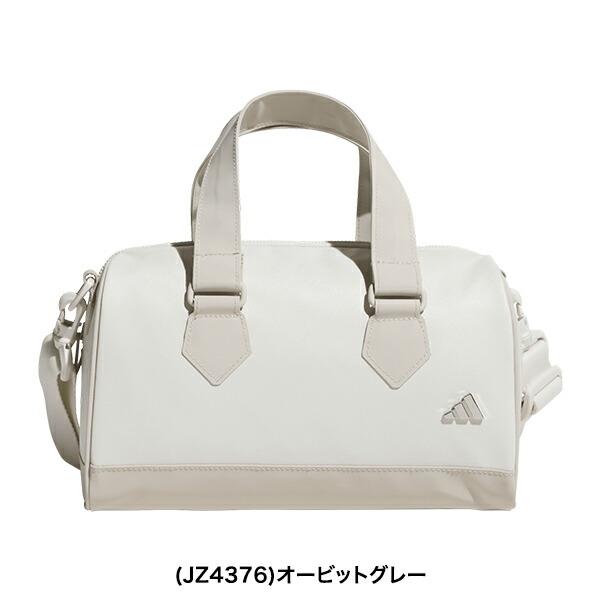 アディダス 2026年春夏モデル ユニセックス  adidas 合成皮革 メタルロゴ ミニボストンバッグ  ko291  【26SS】の画像
