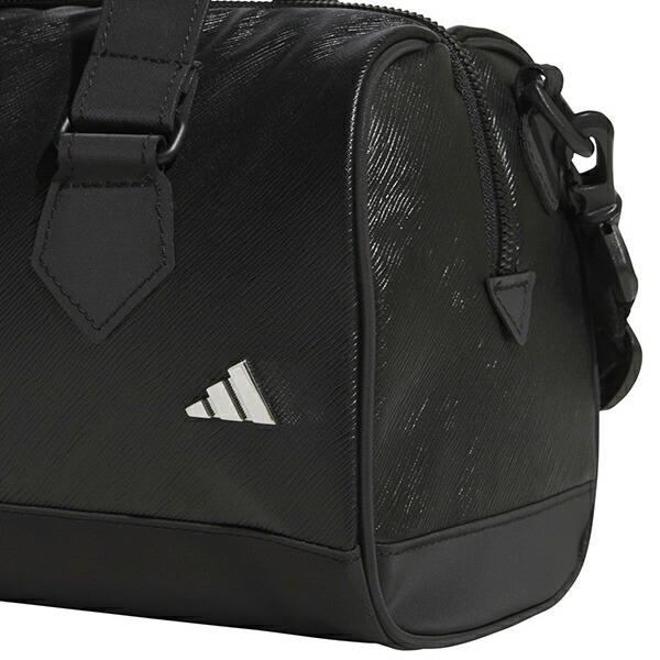 アディダス 2026年春夏モデル ユニセックス  adidas 合成皮革 メタルロゴ ミニボストンバッグ  ko291  【26SS】の画像
