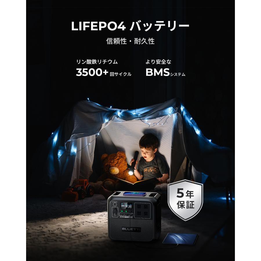 BLUETTI 防災グッズ ポータブル電源 AC180 1152Wh/1800W 60分満 BLUETTI 防災グッズ ポータブル電源 AC180 1152Wh/1800W 60分満