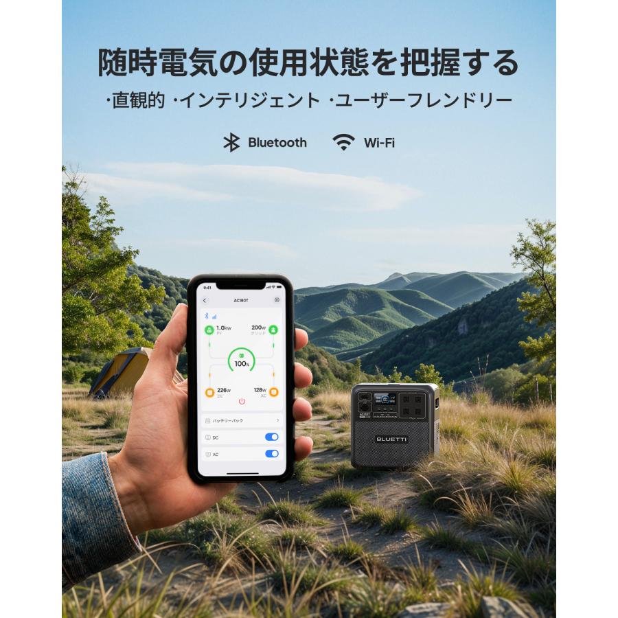 BLUETTI ポータブル電源 AC180T 1432Wh/1800W 大容量 家庭用 BLUETTI ポータブル電源 AC180T 1432Wh/1800W 大容量 家庭用