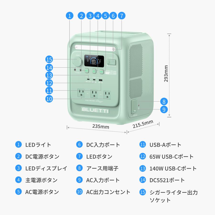 BLUETTI 【クーポン利用で78,100円 9/17迄】【1kWh最軽量】BLUETTI