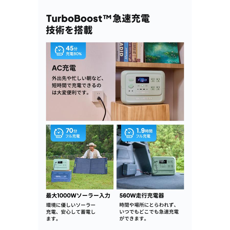 [新品・美品]BLUETTI AORA100V2 ポータブル電源 BLUETTI ポータブル電源 AORA 100 V2 +350W ソーラーパネル