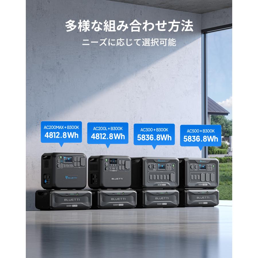 BLUETTI ポータブル電源 増設バッテリー B300K 2764.8Wh 拡張 BLUETTI ポータブル電源 増設バッテリー B300K 2764.8Wh 拡張