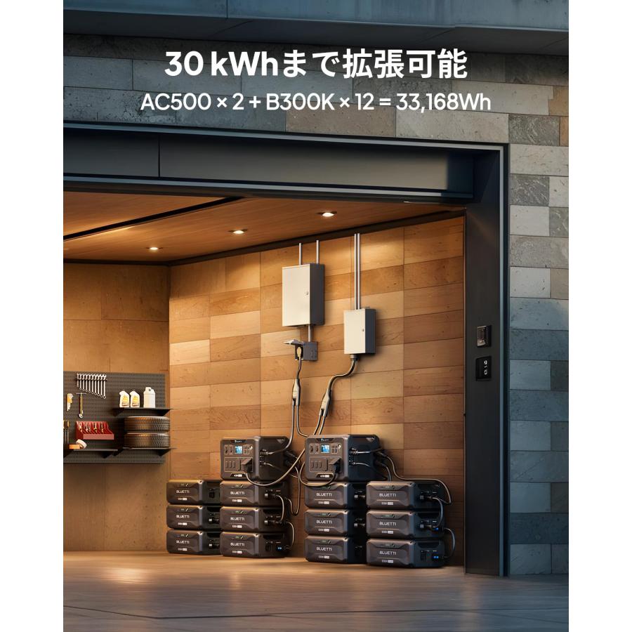 BLUETTI ポータブル電源 増設バッテリー B300K 2764.8Wh 拡張 BLUETTI ポータブル電源 増設バッテリー B300K 2764.8Wh 拡張