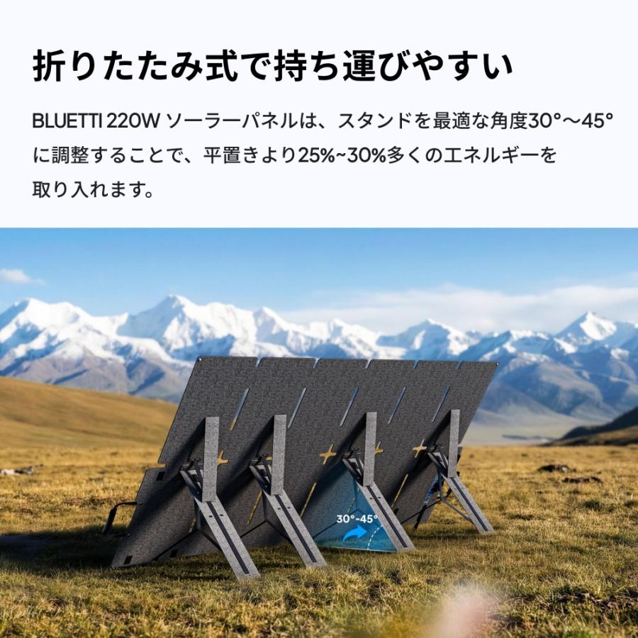 BLUETTI 【クーポンで53,760円 5/21迄】BLUETTI SORA220W ソーラー