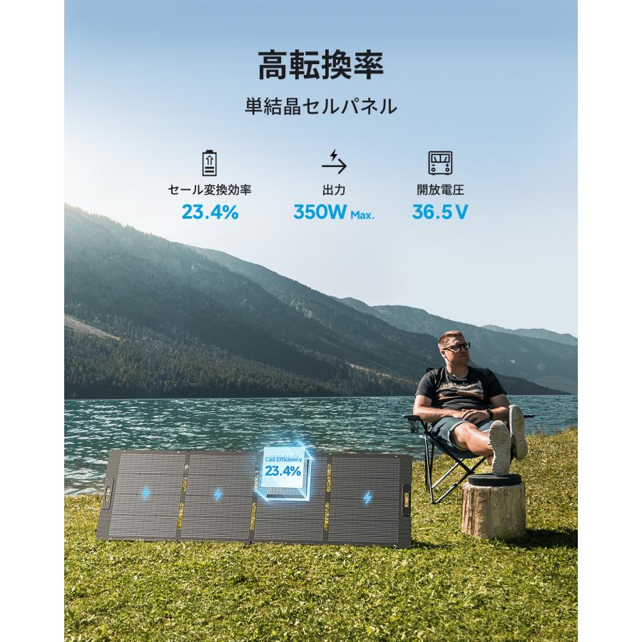 BLUETTI 350W ソーラーパネル ソーラーチャージャー ポータブル BLUETTI 350W ソーラーパネル ソーラーチャージャー ポータブル