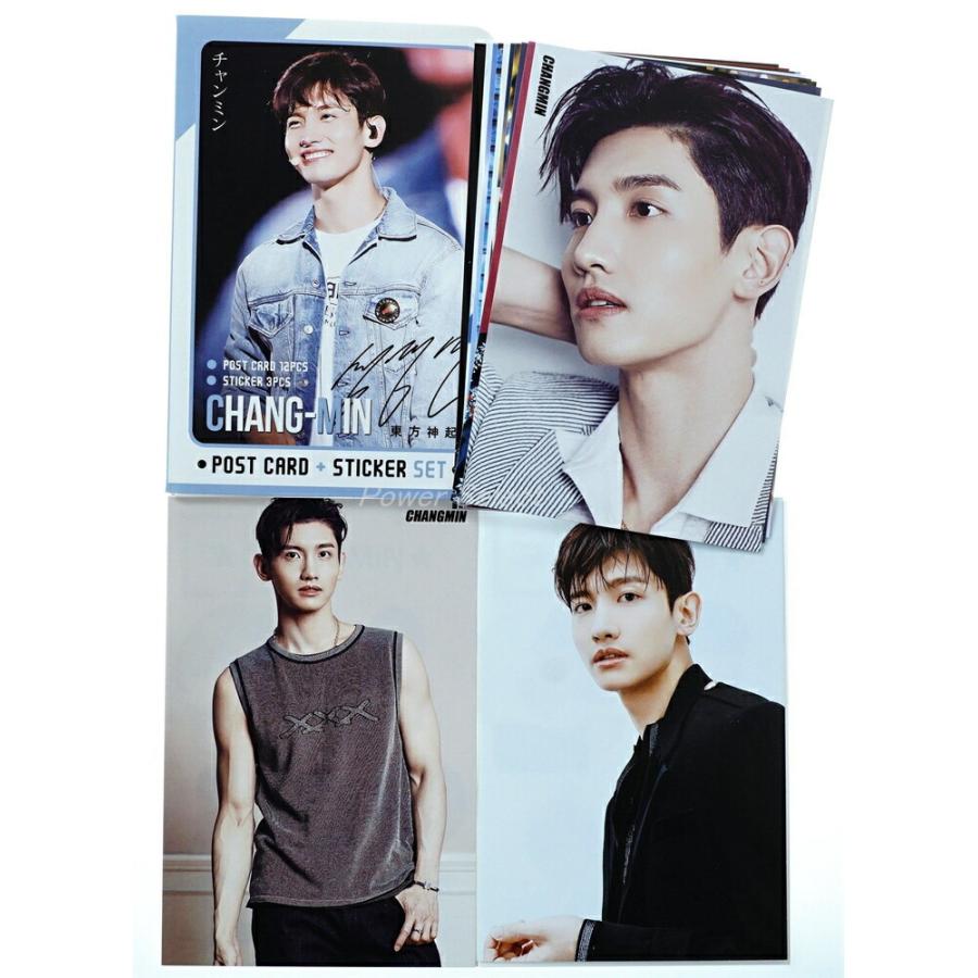 東方神起 チャンミン グッズ ポストカード セット ( ポストカード 12枚 + ステッカー 3枚 ) 15点セット 新作写真 | 