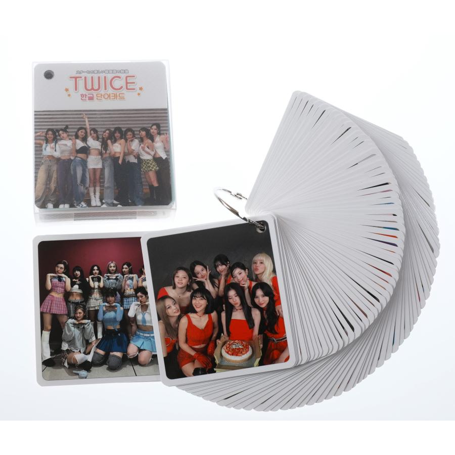 TWICE グッズ 韓国語 単語 カード 63枚入 + ケース付 K-POP : スター