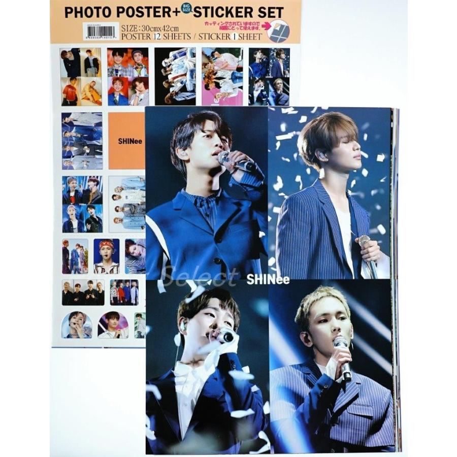 SHINee シャイニー グッズ【 ポスター 12枚 (A3サイズ) ＋ ステッカー セット 】13点セット | 