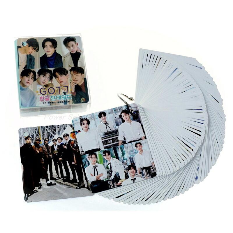 GOT7 グッズ 韓国語 単語 カード 63枚入 + ケース付 新作写真 K-POP | 