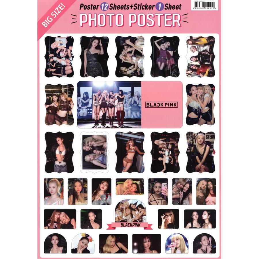 BLACKPINK ブラックピンク グッズ ポスター 12枚 (A3サイズ) ＋ ステッカー セット 13点セット |  | 04