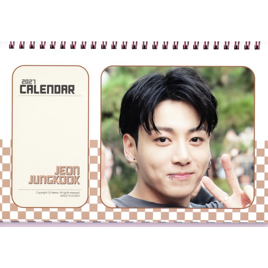 BTS  ジョングク Jungkook 会場限定 トレカ カレンダー フォト BTS ジョングク グッズ 卓上 カレンダー (写真集 カレンダー