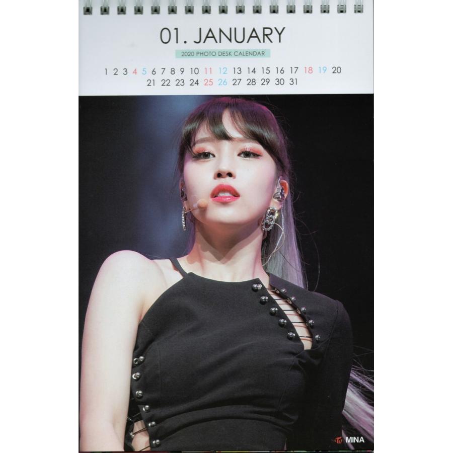 TWICE トゥワイス MINA ミナ グッズ 卓上 カレンダー (写真集 カレンダー) 2020 ~ 2021年 (2年分) + フォトデスクカレンダー [2点セット] |  | 02