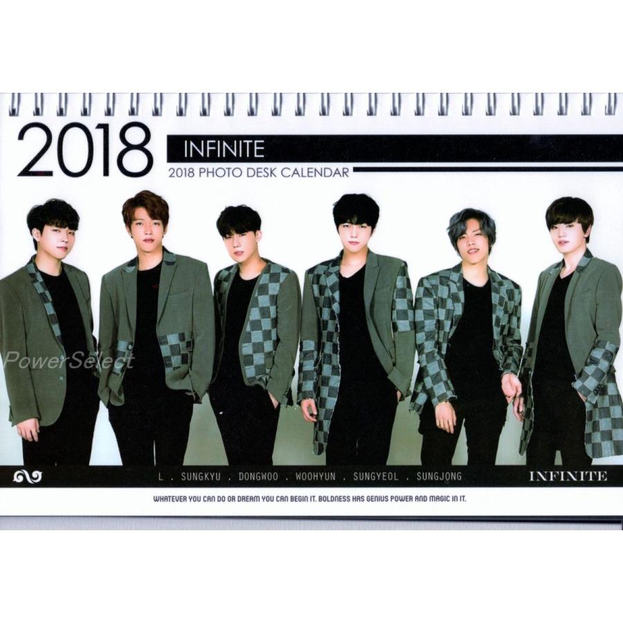 INFINITE インフィニット グッズ 写真集 カレンダー 卓上 カレンダー ( 2017~2018年 2年分)  [2点セット] + ステッカーセット | 