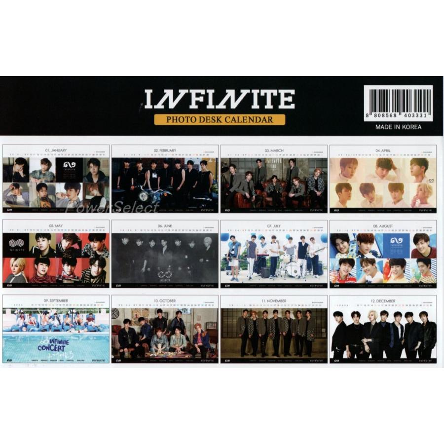INFINITE インフィニット グッズ 写真集 カレンダー 卓上 カレンダー ( 2017~2018年 2年分)  [2点セット] + ステッカーセット |  | 02