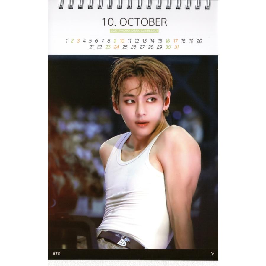 BTS V テテ グッズ 卓上 カレンダー (写真集) 2027~2028年(2年分) +