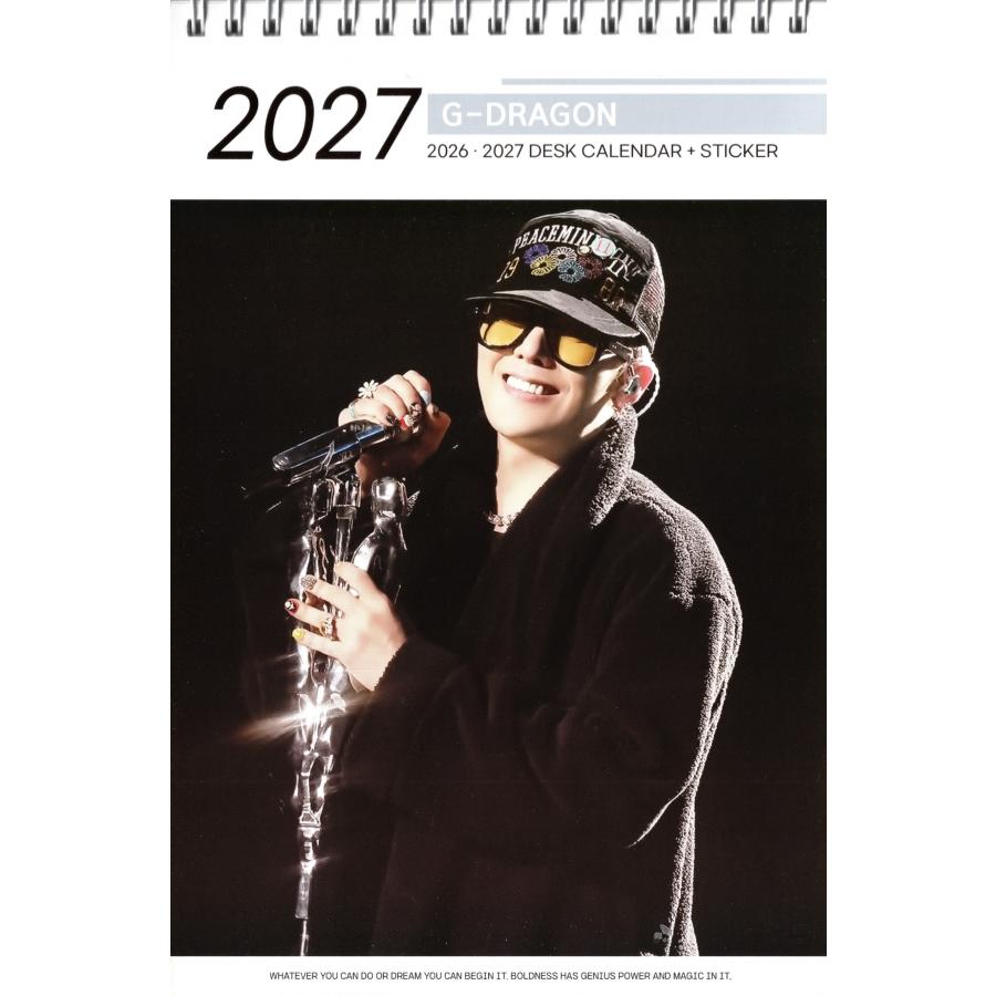 BIGBANG G-DRAGON ジードラゴン ジヨン グッズ 卓上 カレンダー 2026