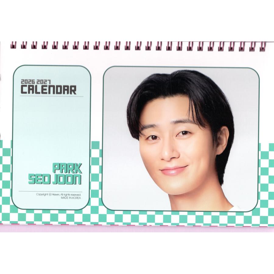 パクソジュン グッズ 卓上 カレンダー (写真集) 2026~2027年  (2年分) + ステッカーセット | 