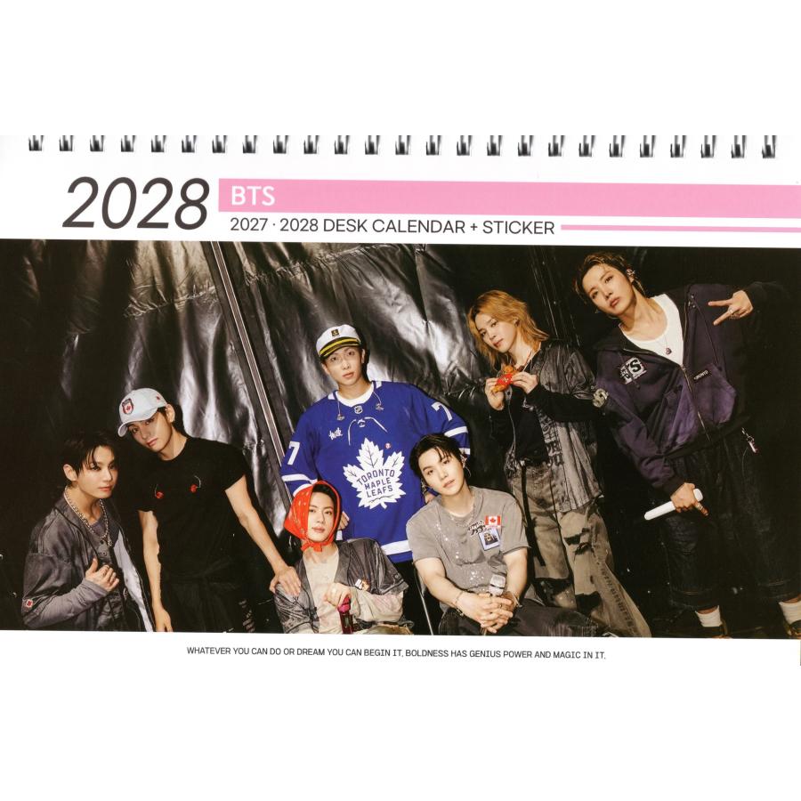 BTS グッズ 卓上 カレンダー (写真集) 2027~2028年 (2年分) +