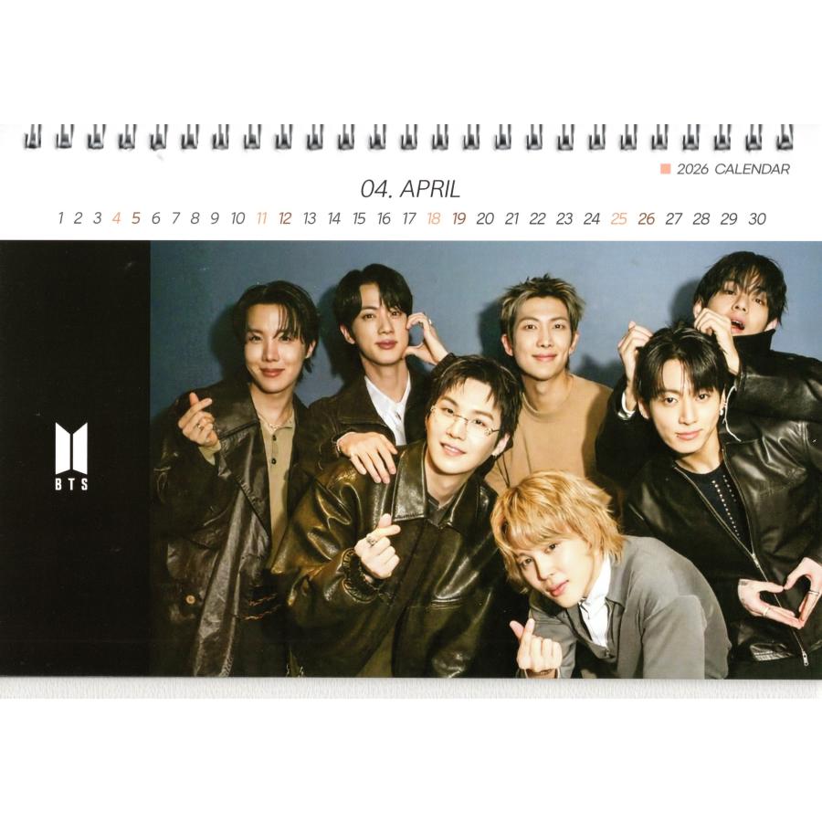 BTS グッズ 卓上 カレンダー (写真集) 2026~2027年 (2年分) +