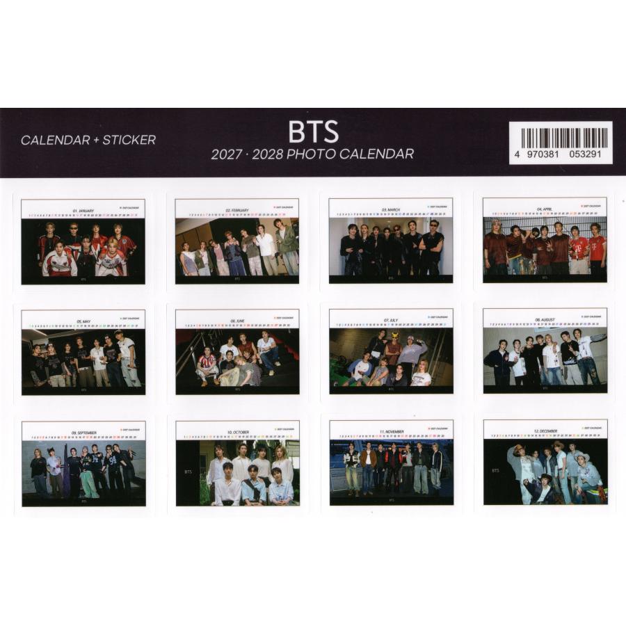 BTS グッズ 卓上 カレンダー (写真集) 2027~2028年 (2年分) +