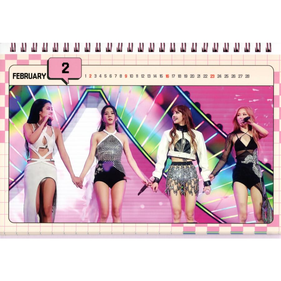 BLACKPINK ブラックピンク グッズ 卓上 カレンダー 2025~2026年(2年分