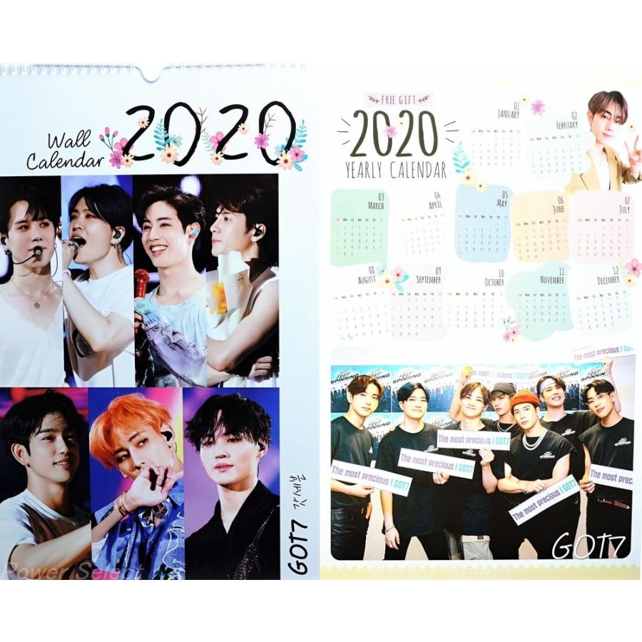 GOT7 グッズ 大判 壁掛け カレンダー 2020年 (令和2年) + 年間カレンダー [ 2点セット ] | 