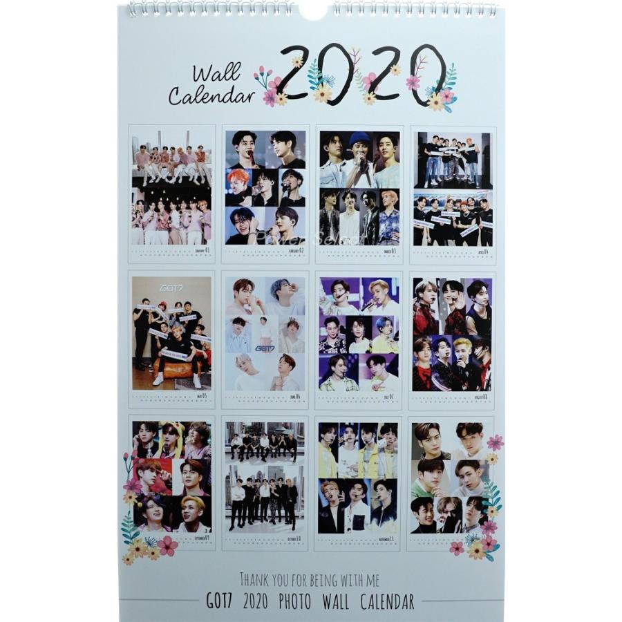 GOT7 グッズ 大判 壁掛け カレンダー 2020年 (令和2年) + 年間カレンダー [ 2点セット ] |  | 01