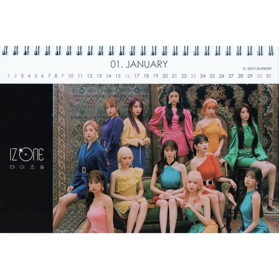 IZ*ONE アイズワン IZONE 宮脇咲良 矢吹奈子 本田仁美 グッズ 卓上 カレンダー ( 写真集 カレンダー ) 2021~2022年 (2年分) + フォトデスクカレンダー | 