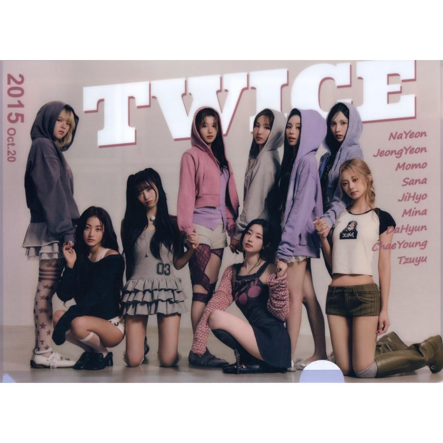 TWICE グッズ グラフィック クリアファイル A4サイズ Ver.1 K