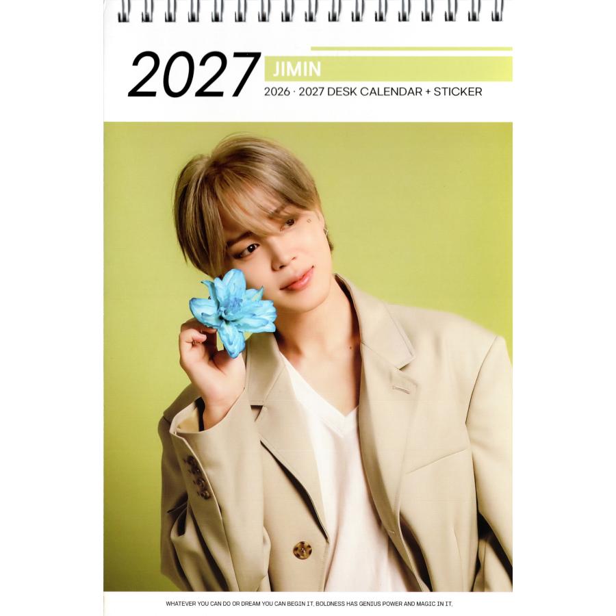 BTS ジミン 卓上 カレンダー 写真集 2026~2027年 (2年分) +
