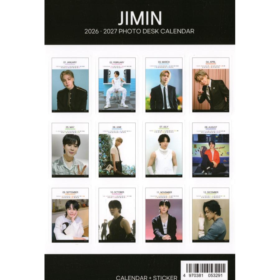 BTS ジミン 卓上 カレンダー 写真集 2026~2027年 (2年分) +
