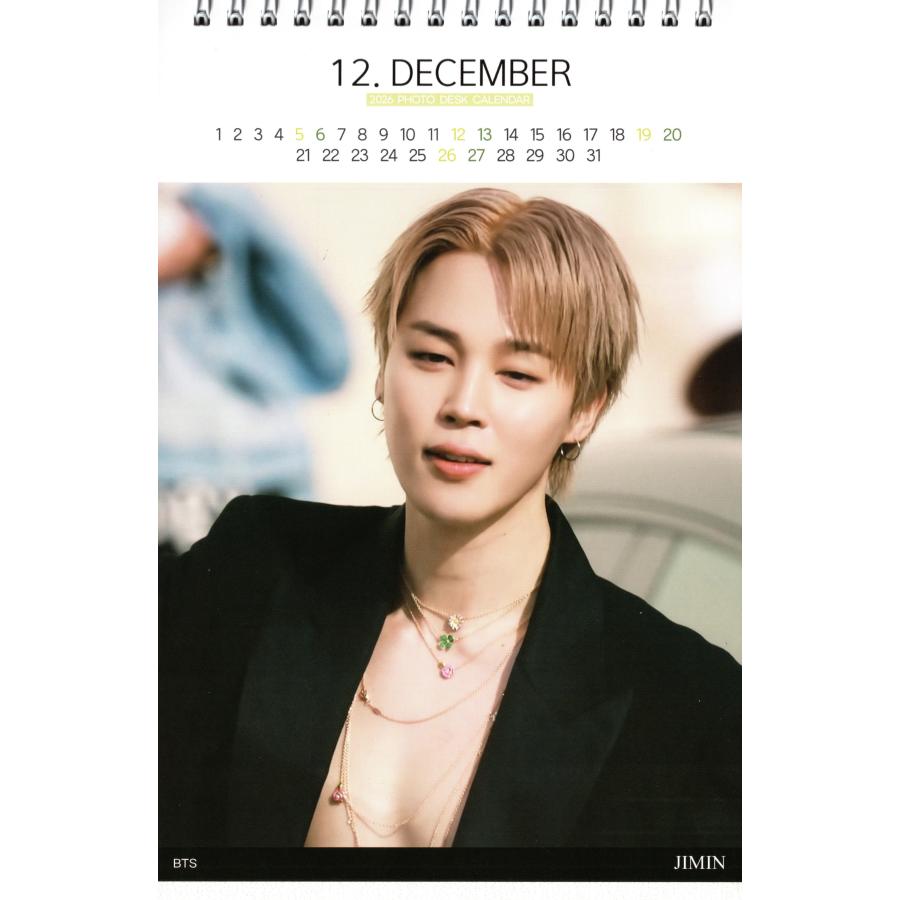 BTS ジミン 卓上 カレンダー 写真集 2026~2027年 (2年分) + ステッカーシール 12点セット |  | 02