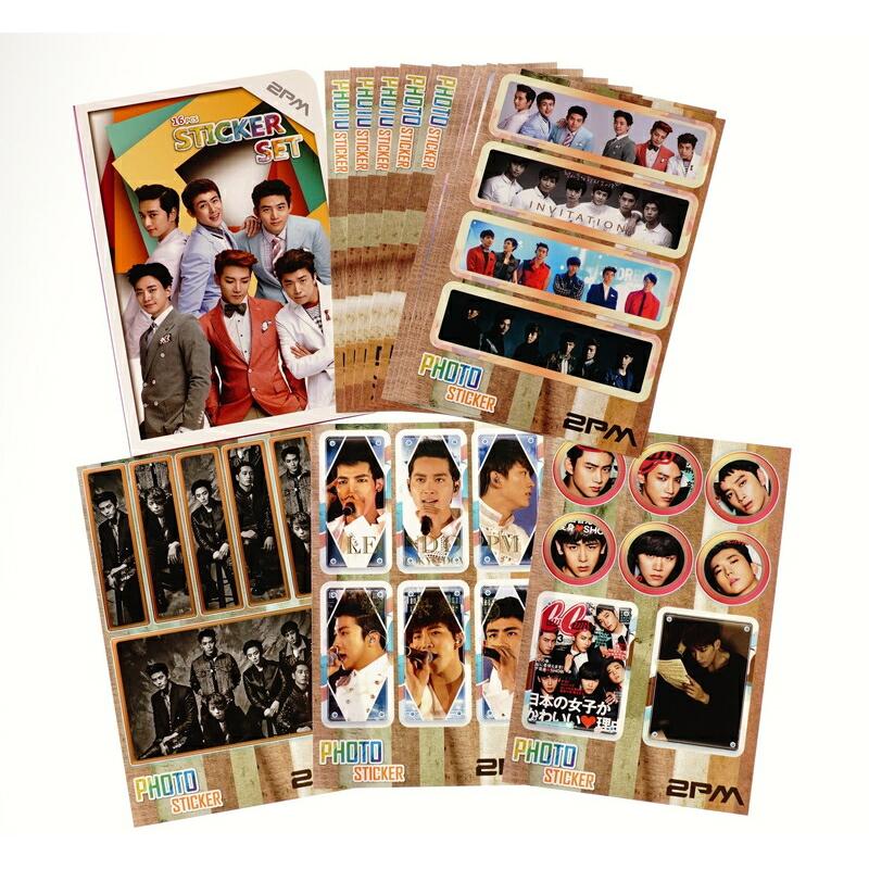 2PM グッズ【 ステッカーセット 87枚入 】フォトステッカー/ シールセット + カバーケース付 | 
