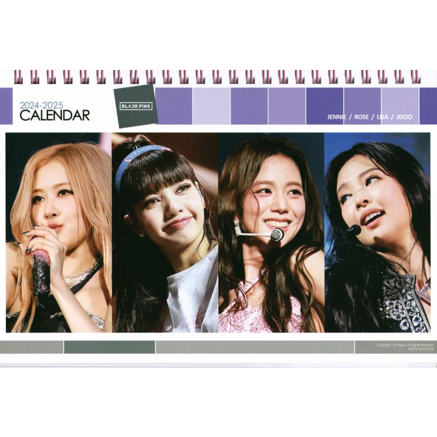 BLACKPINK ブラックピンク グッズ 卓上 カレンダー 2025年 +