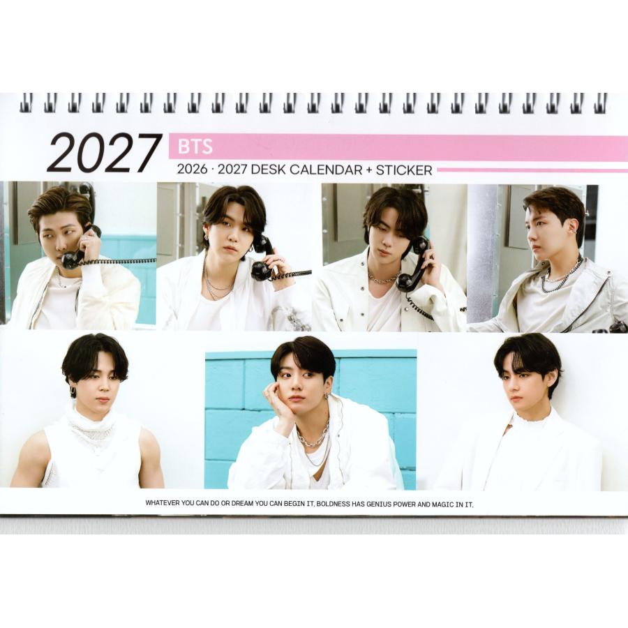 BTS グッズ 卓上 カレンダー (写真集 カレンダー) 2026~2027年(2年分