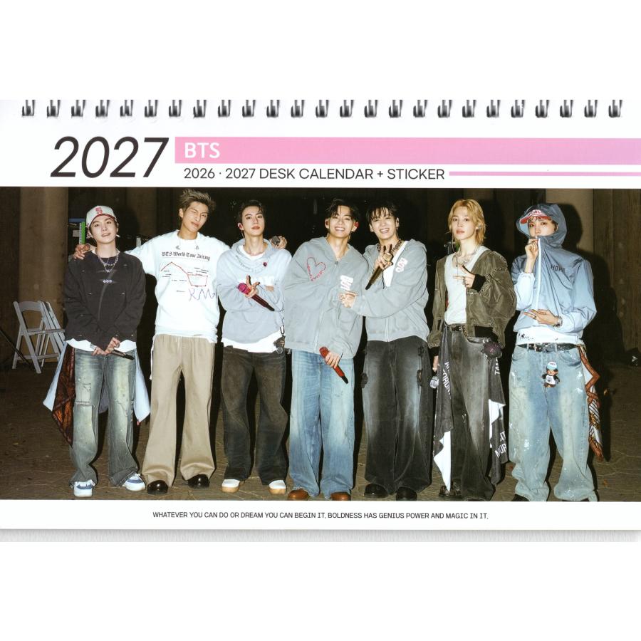 BTS グッズ 卓上 カレンダー (写真集 カレンダー) 2026~2027年(2年分