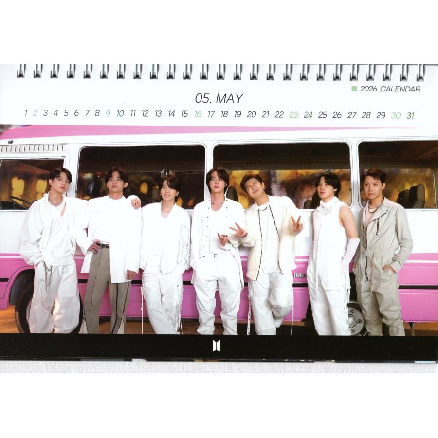BTS グッズ 卓上 カレンダー (写真集 カレンダー) 2026~2027年(2年分