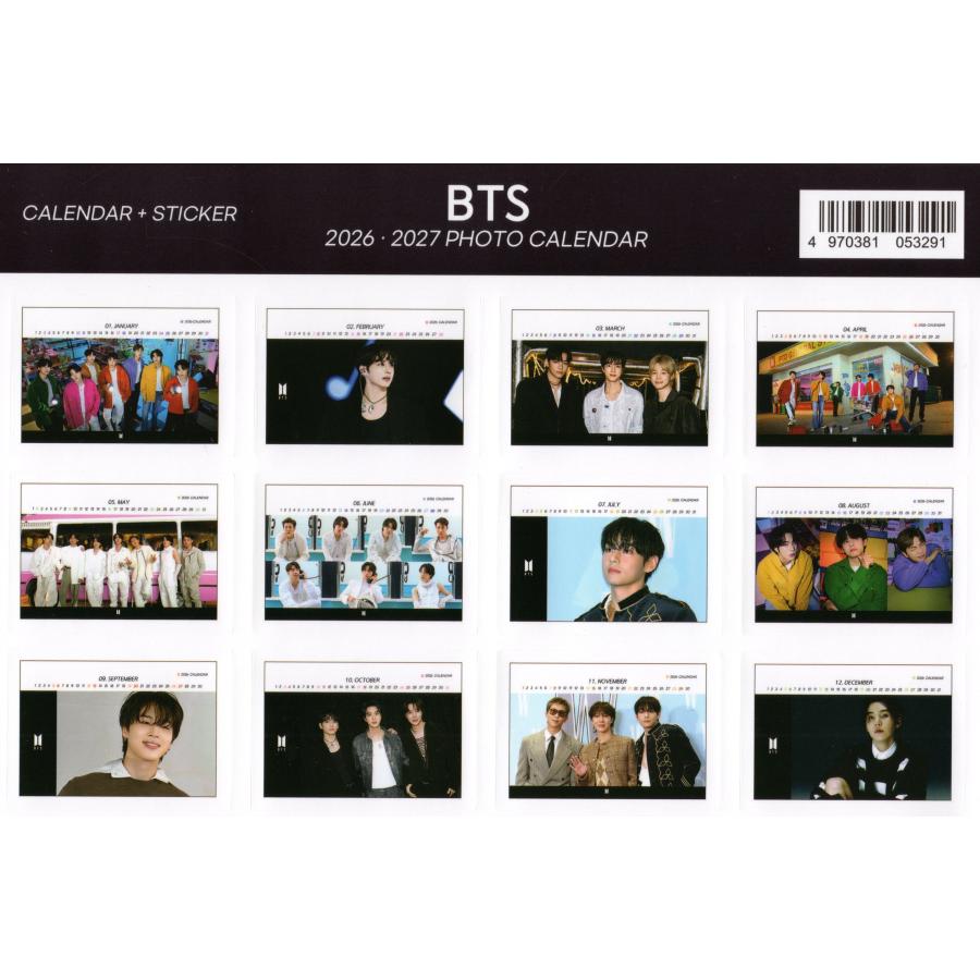 BTS グッズ 卓上 カレンダー (写真集 カレンダー) 2026~2027年(2年分