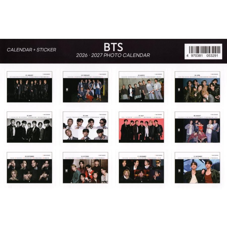 BTS グッズ 卓上 カレンダー (写真集 カレンダー) 2026~2027年(2年分