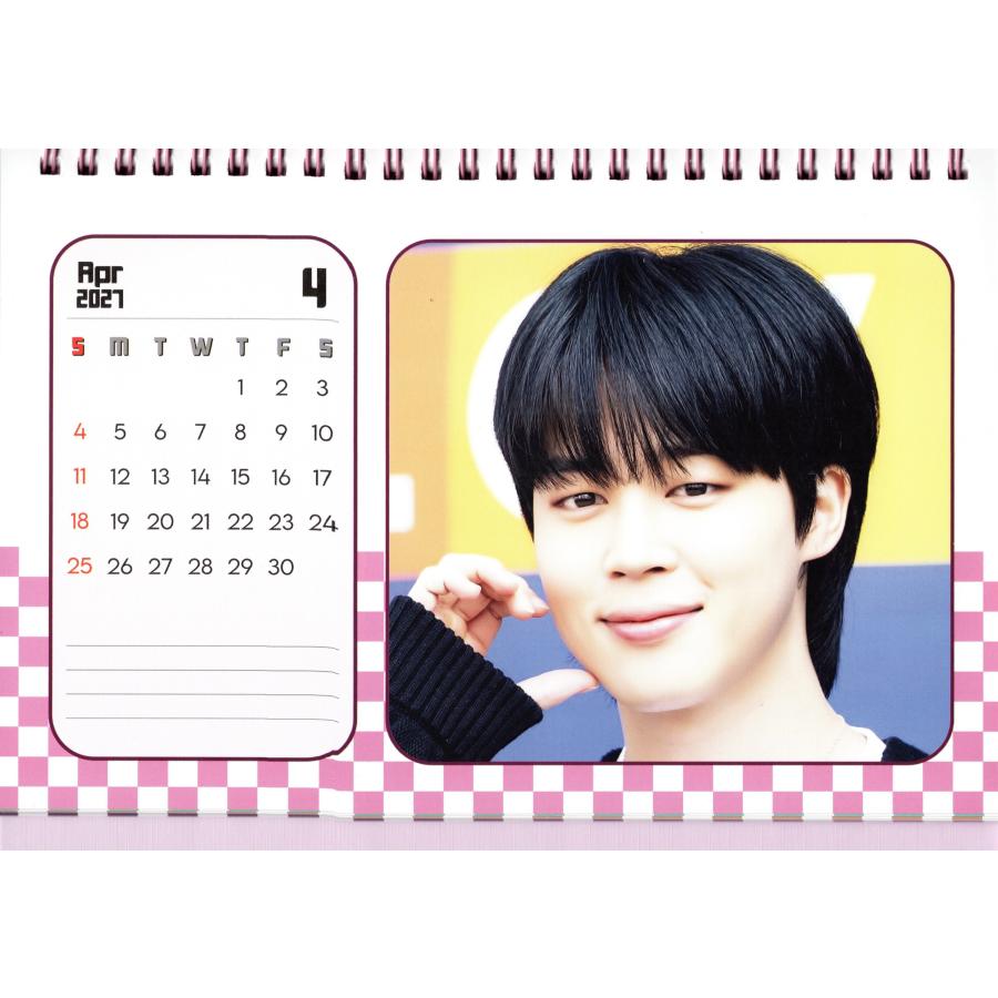 BTS ジミン グッズ 卓上 カレンダー (写真集) 2026~2027年 (2年分) +