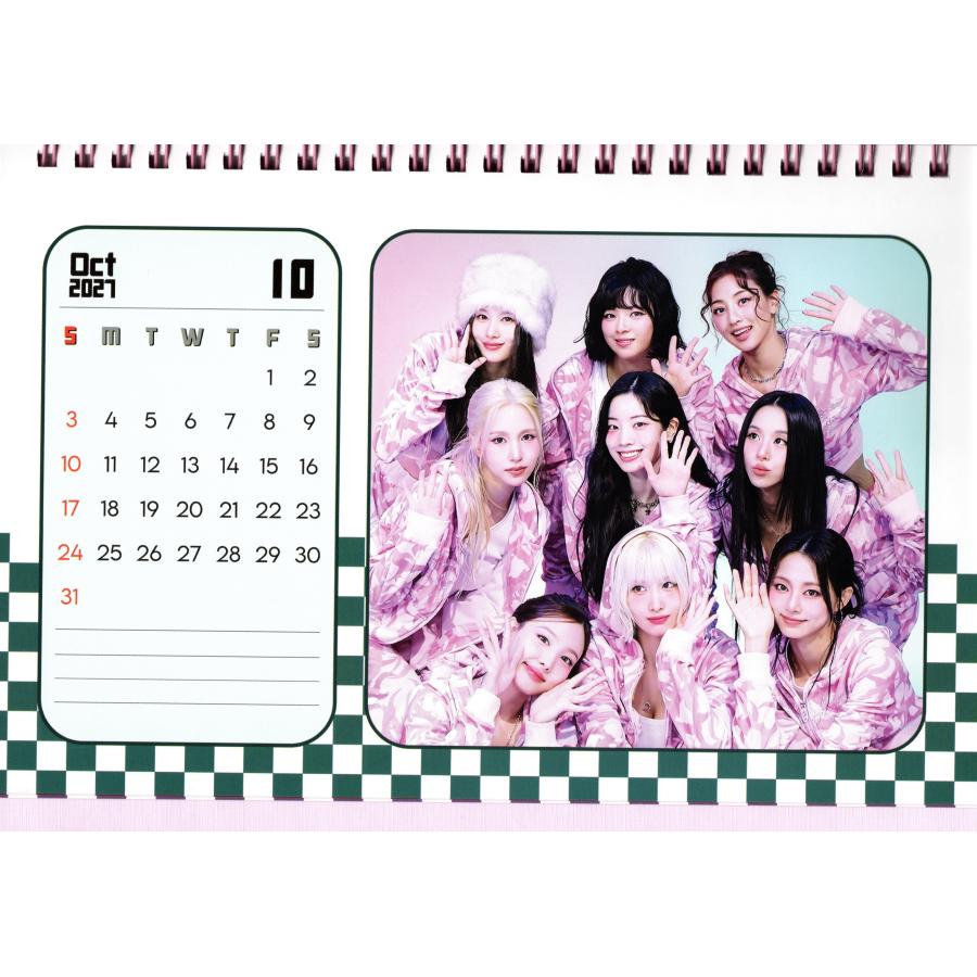 TWICE グッズ 卓上 カレンダー (写真集) 2026~2027年 (2年分) +