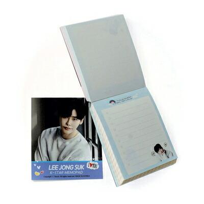 イ・ジョンソク　イジョンソク グッズ 【 卓上 メモ帳 180枚セット 】 写真入り メモパッド | 