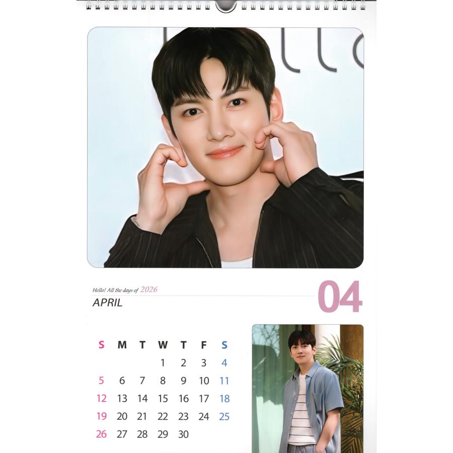 チチャンウク グッズ 大判 壁掛け カレンダー 2026年 (令和8年) + カレンダー ステッカーセット |  | 01