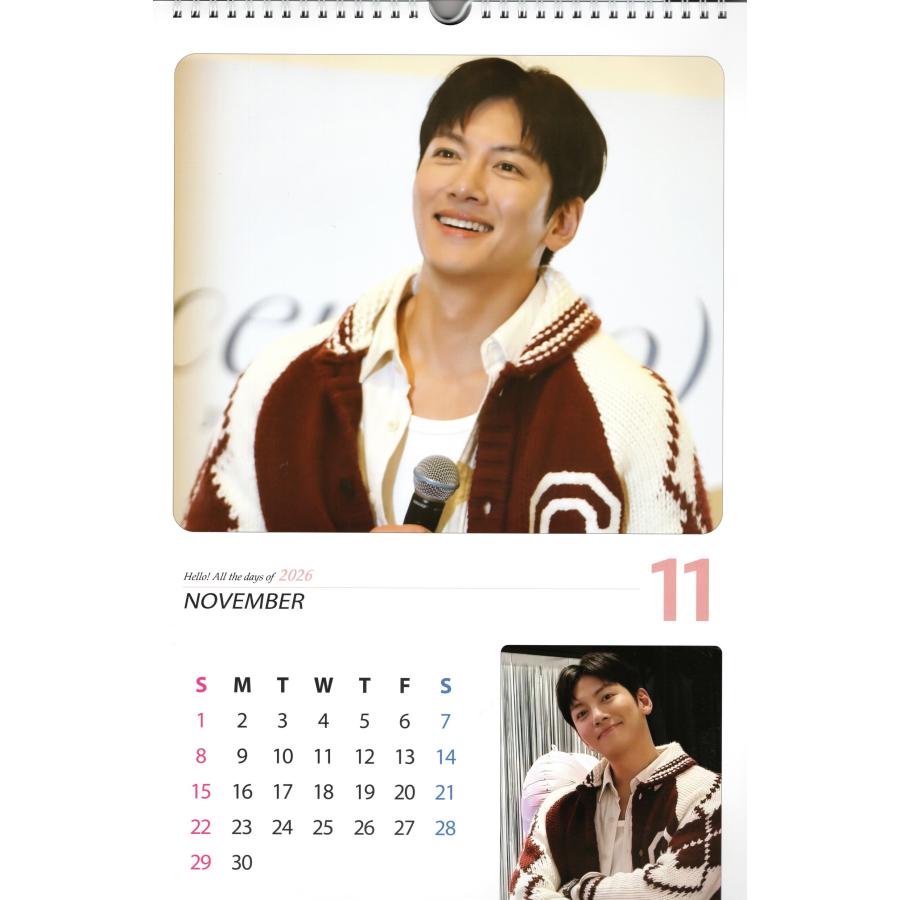 チチャンウク グッズ 大判 壁掛け カレンダー 2026年 (令和8年) + カレンダー ステッカーセット |  | 03