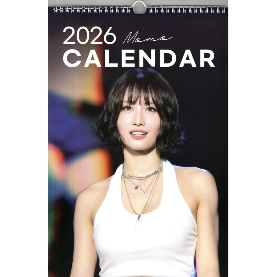 TWICE MOMO モモ グッズ 大判 壁掛け カレンダー 2026年 (令和8年) +