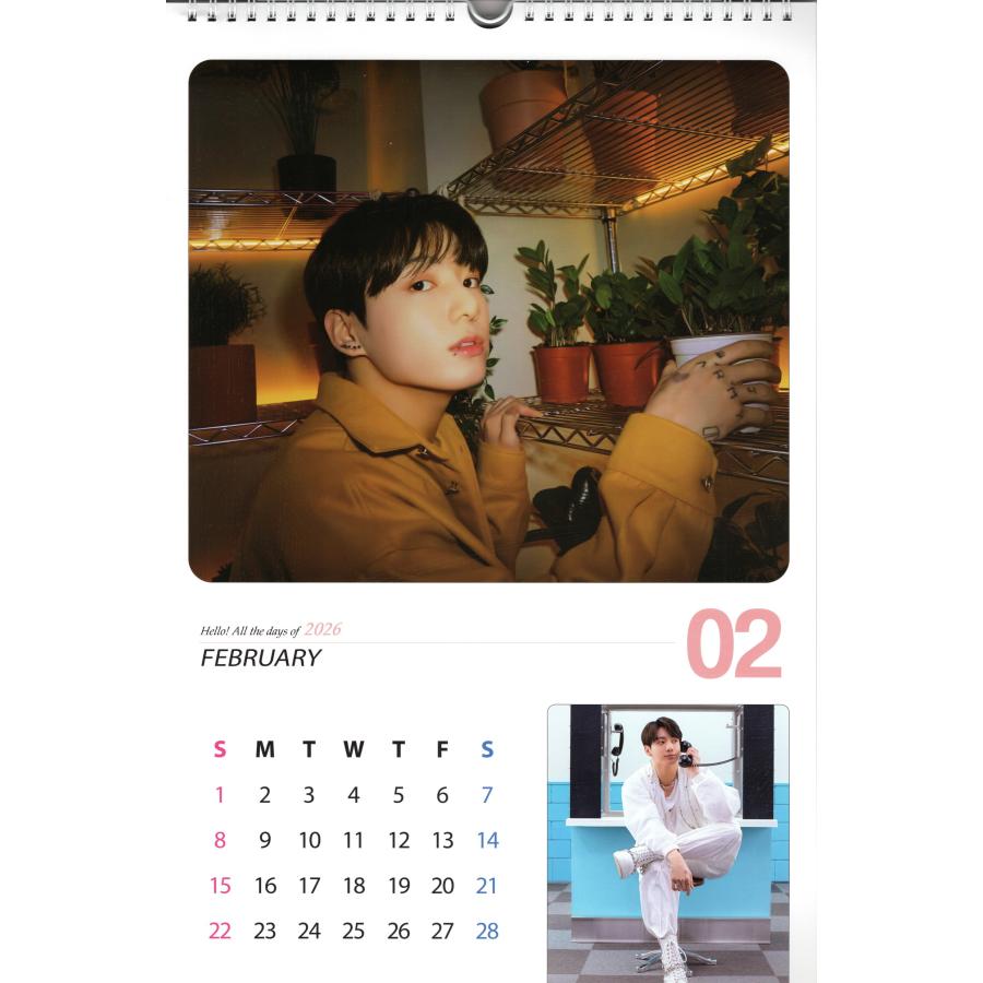 BTS ジョングク グッズ 大判 壁掛け カレンダー 2026年 (令和8年