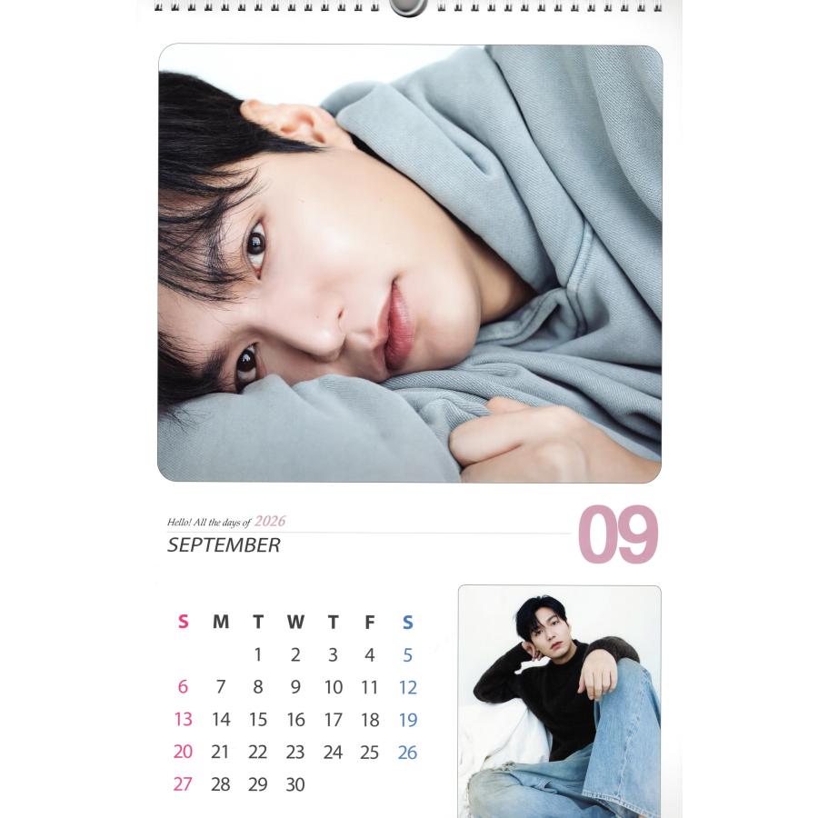 イミンホ グッズ 大判 壁掛け カレンダー 2026年 (令和8年) + カレンダー ステッカーセット |  | 03